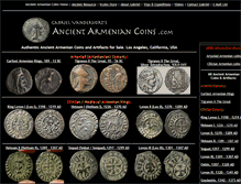 Tablet Screenshot of ancientarmeniancoins.com